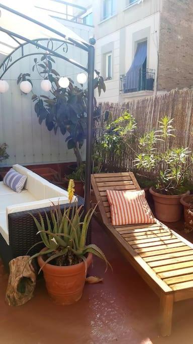 Small Room In Sants With Huge Terrace Barcelona Buitenkant foto