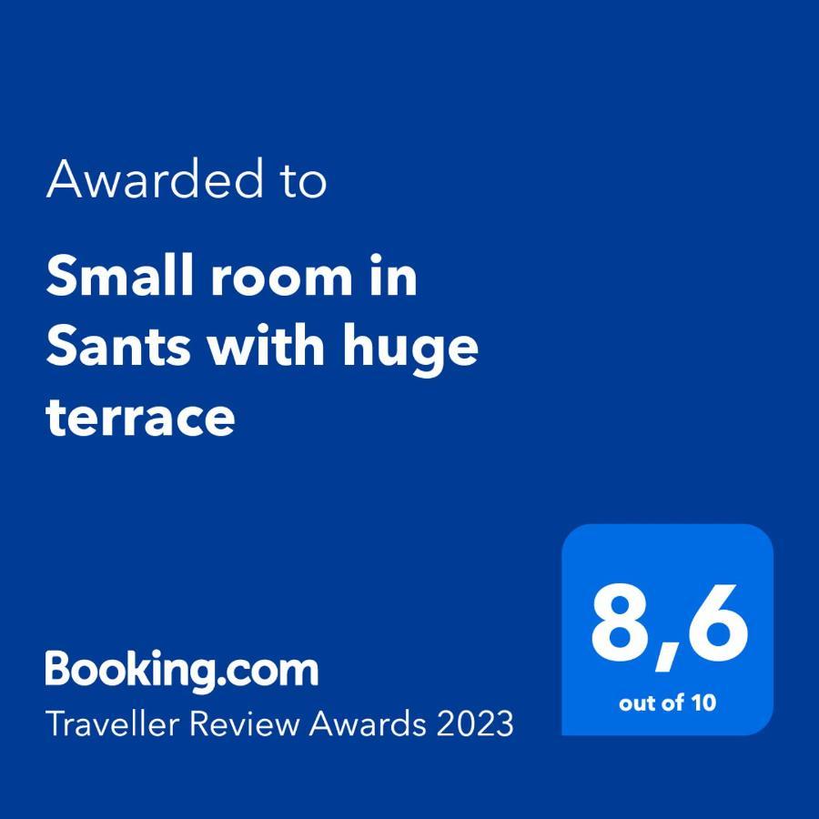 Small Room In Sants With Huge Terrace Barcelona Buitenkant foto